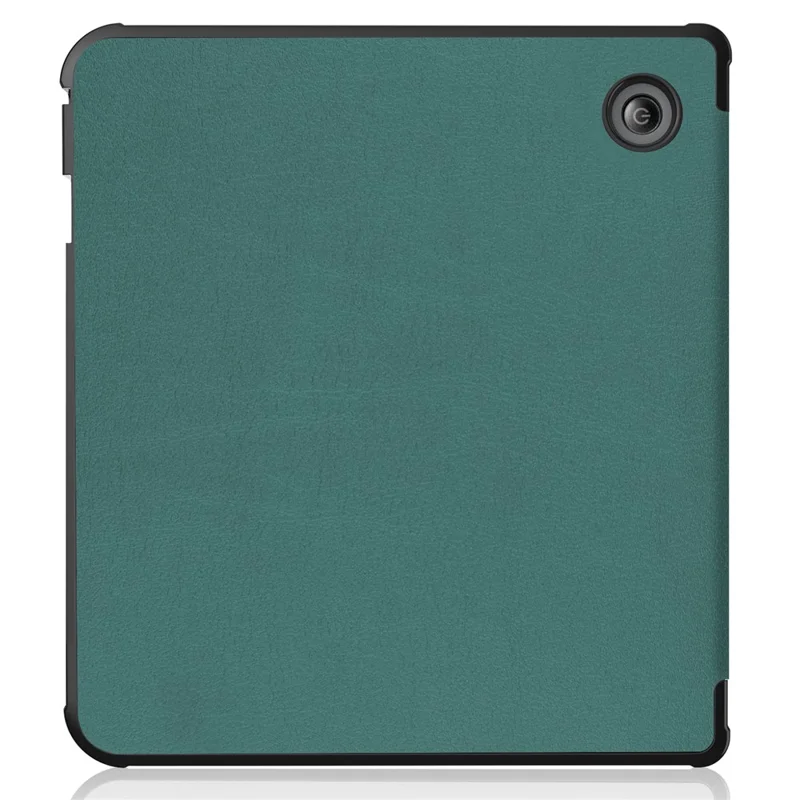 Auto Wake/Sleep Function Origami Stand PU Leather Case Cover for Kobo Sage - Blackish Green