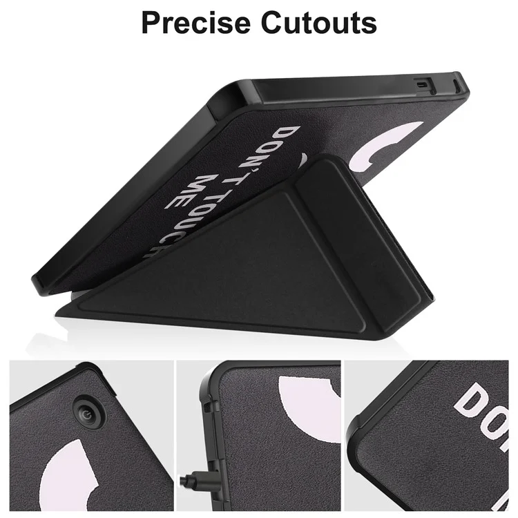 Pattern Printing Origami Stand PU Leder + TPU Hülle mit Auto Wake / Sleep für Kobo Sage - Fass mich nicht an