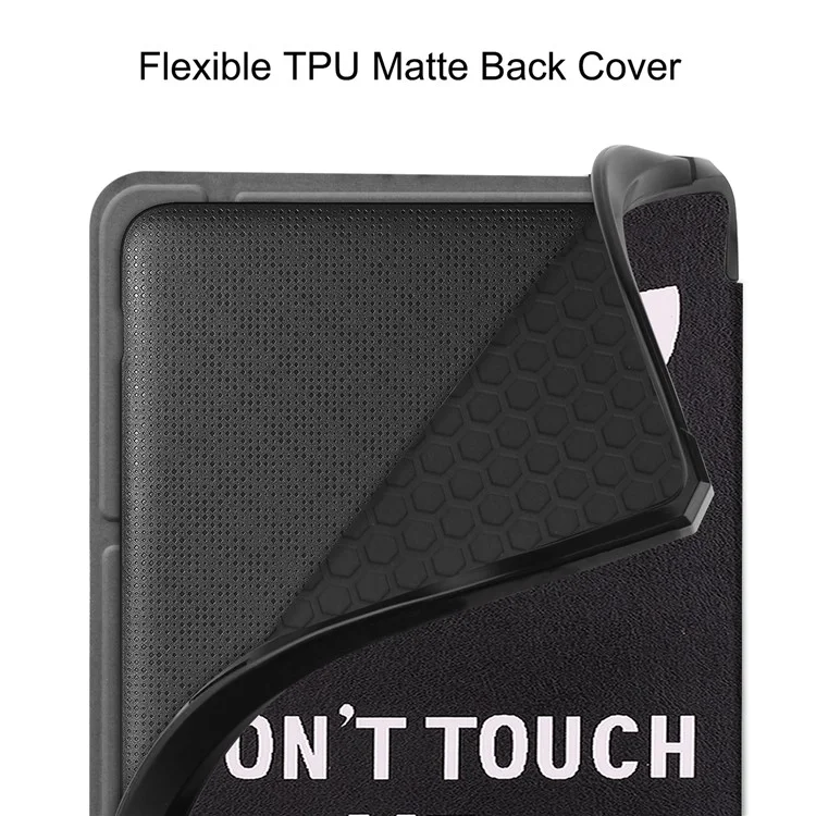Pattern Printing Origami Stand PU Leder + TPU Hülle mit Auto Wake / Sleep für Kobo Sage - Fass mich nicht an