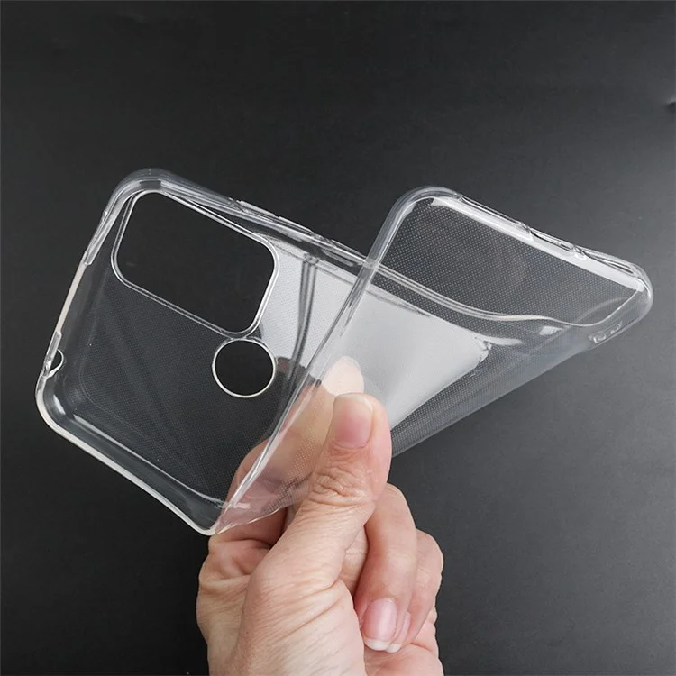 Pour TCL 30 se / 30e / 306/305 / Sharp Aquos v6 / v6 Plus TPU Soft TPU Bumper Sans Drop-sans - Transparent