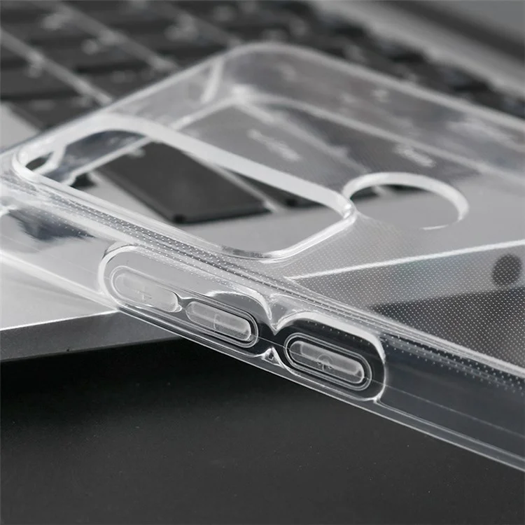Pour TCL 30 se / 30e / 306/305 / Sharp Aquos v6 / v6 Plus TPU Soft TPU Bumper Sans Drop-sans - Transparent