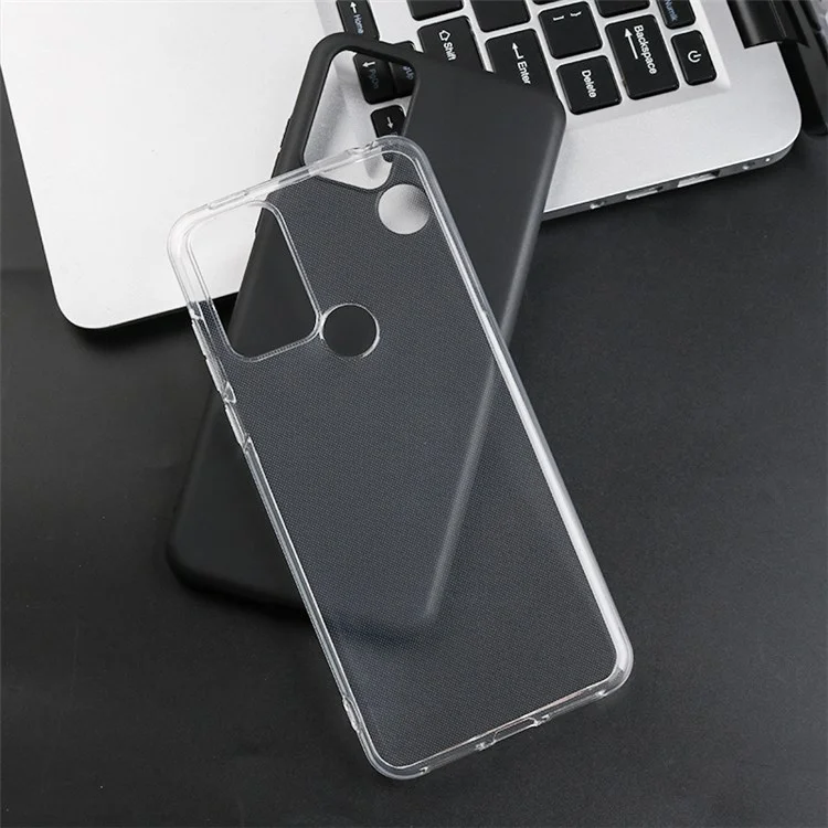 Pour TCL 30 se / 30e / 306/305 / Sharp Aquos v6 / v6 Plus TPU Soft TPU Bumper Sans Drop-sans - Transparent