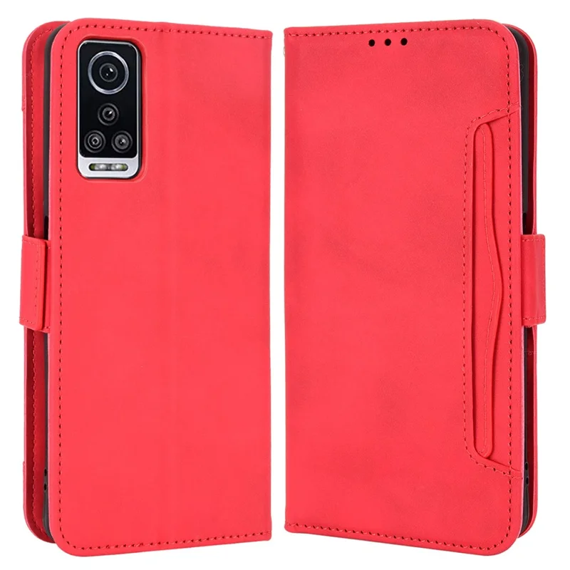 Custodia Per Telefono Più Slot Per Schede Per Blu G91 Max 4G Coperchio PU Resistente All'impatto Con Supporto Per il Portafoglio - Rosso