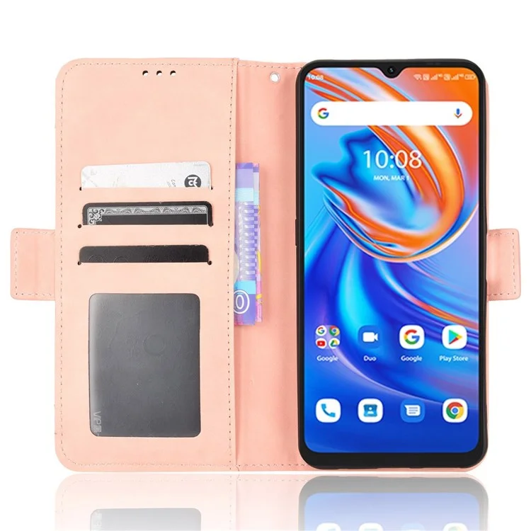 Vollständige Abdeckung Telefonhülle Für Umidigi A13/A13S/A13 Pro Wallet Style Phone Cover Anti-drogen-pu-leder-flip-hülle Mit Mehreren Kartensteckplätzen - Rosa