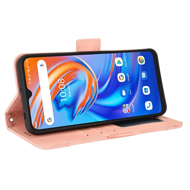 Vollständige Abdeckung Telefonhülle Für Umidigi A13/A13S/A13 Pro Wallet Style Phone Cover Anti-drogen-pu-leder-flip-hülle Mit Mehreren Kartensteckplätzen - Rosa