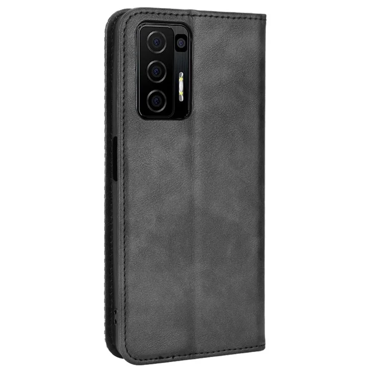 For BLU F91 5G Wallet Magneitc Phone Case with Stand and 3 Credit Slots Phone Cover Stand PU Leather Folio Book Case - Black