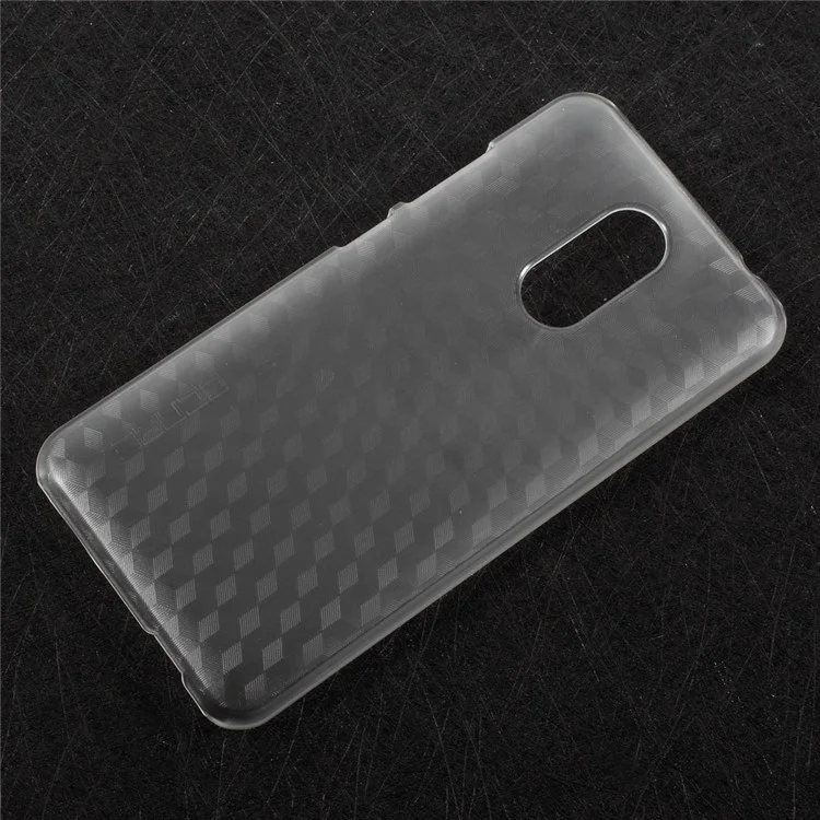 Plastic Mobile Phone Back Cover for Homtom HT37 - Transparent