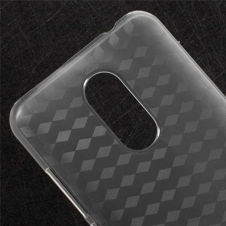 Plastic Mobile Phone Back Cover for Homtom HT37 - Transparent