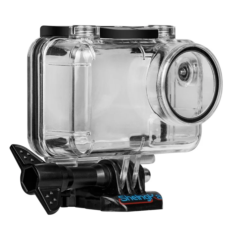 SHELNGKA FLW306 Waterproof Case Housing Case Diving Protective Housing Shell 40 Meter for DJI Osmo Action Camera - Black