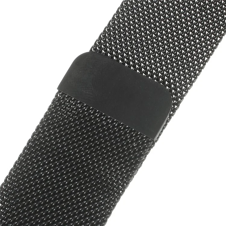 Milanese Stainless Steel Watchband Wristband for Apple Watch 42mm Series 3 / 2 / 1 - Black