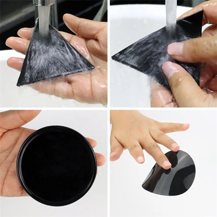 2PCS Round and Triangle Shaped Magical Gel Pad Anti-slip Mat Wall Sticker Car Mobile Phone Bracket Mat