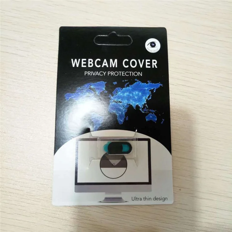 1 PC Obturador de câmera de plástico ultrafino de 0,03 polegadas para proteger a privacidade de smartphones, laptops e desktops - Preto