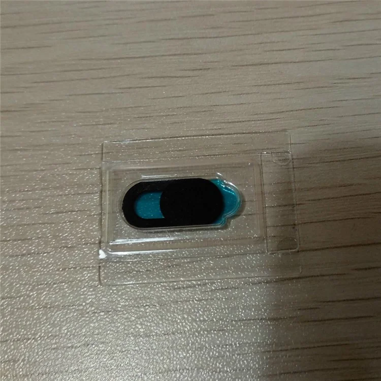 1 PC Obturador de câmera de plástico ultrafino de 0,03 polegadas para proteger a privacidade de smartphones, laptops e desktops - Preto
