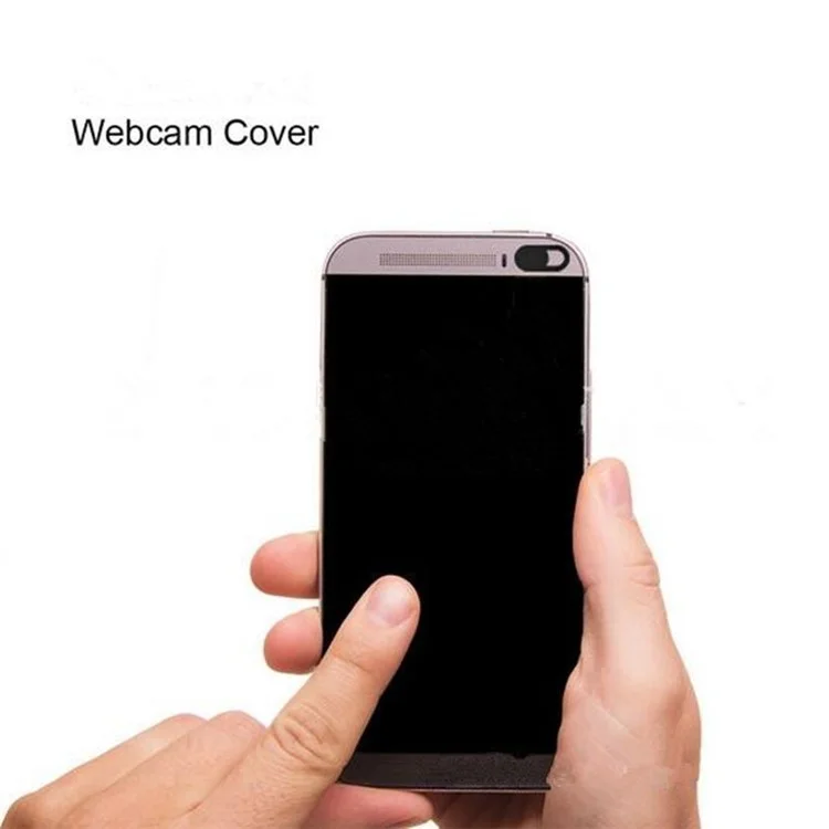 1PC 0.03in UltraChin Plastic Caméra Caméra Covertouture Protect Smartphones Ordinateur Portable Desktop Confidentialité - Noir