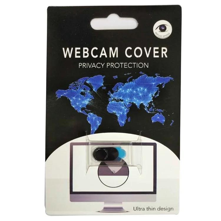0.03-inch Ultrathin Aluminium Alloy Webcam Cover Privacy Protection for Smartphones Laptop Desktop Etc - Black