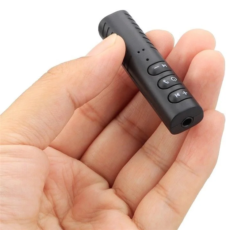 Clip-on 3.5mm Jack Bluetooth Music Receiver Car Audio Receiver Adapter for Headphone Home Car Stereo