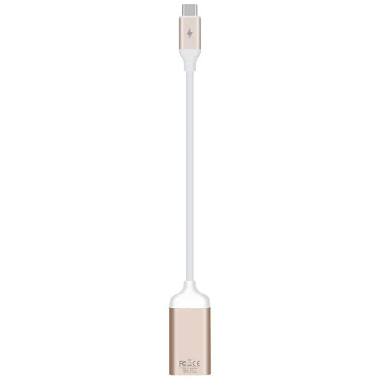 MOMAX Type C to HDMI Converter Adapter Cable for Samsung Galaxy Note 8 / S8 Plus / S8 - Champagne Gold Color