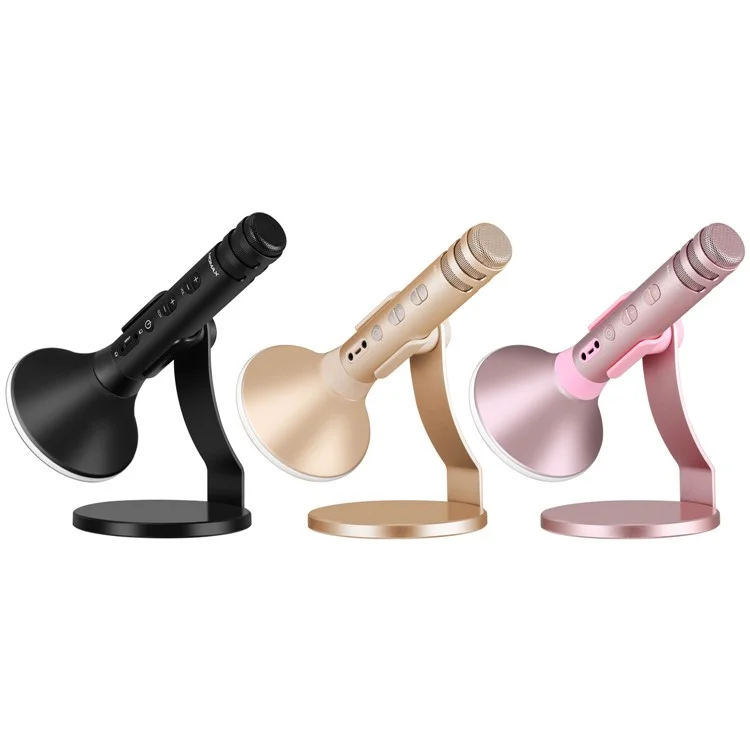 MOMAX K-MIC PRO Wireless Karaoke Microphone Kit with Mobile Phone Holder - Black