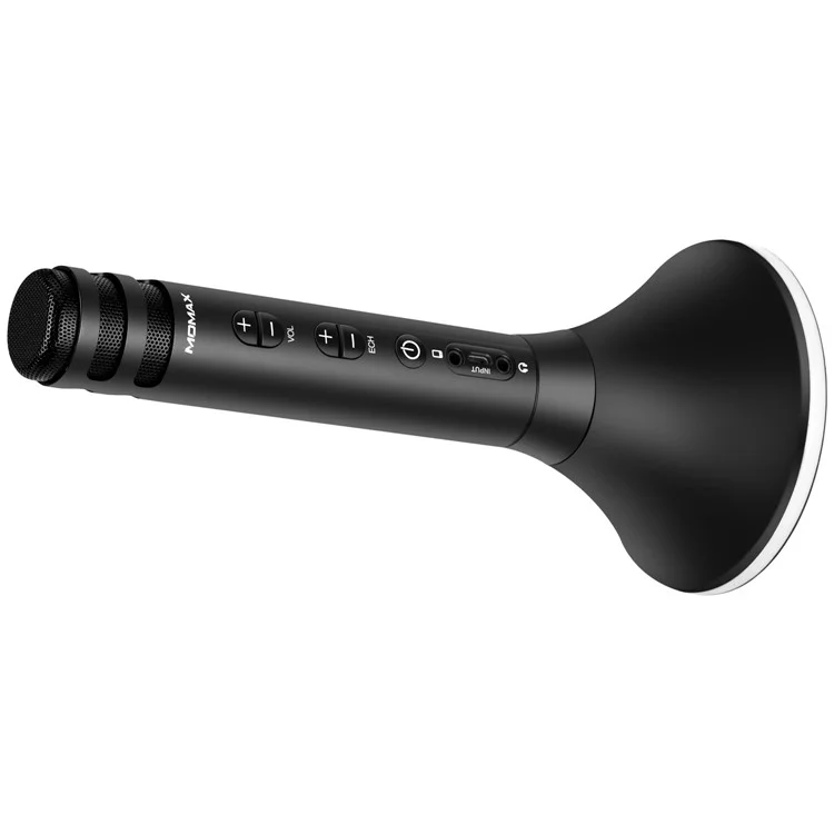 MOMAX K-MIC PRO Wireless Karaoke Microphone Kit with Mobile Phone Holder - Black