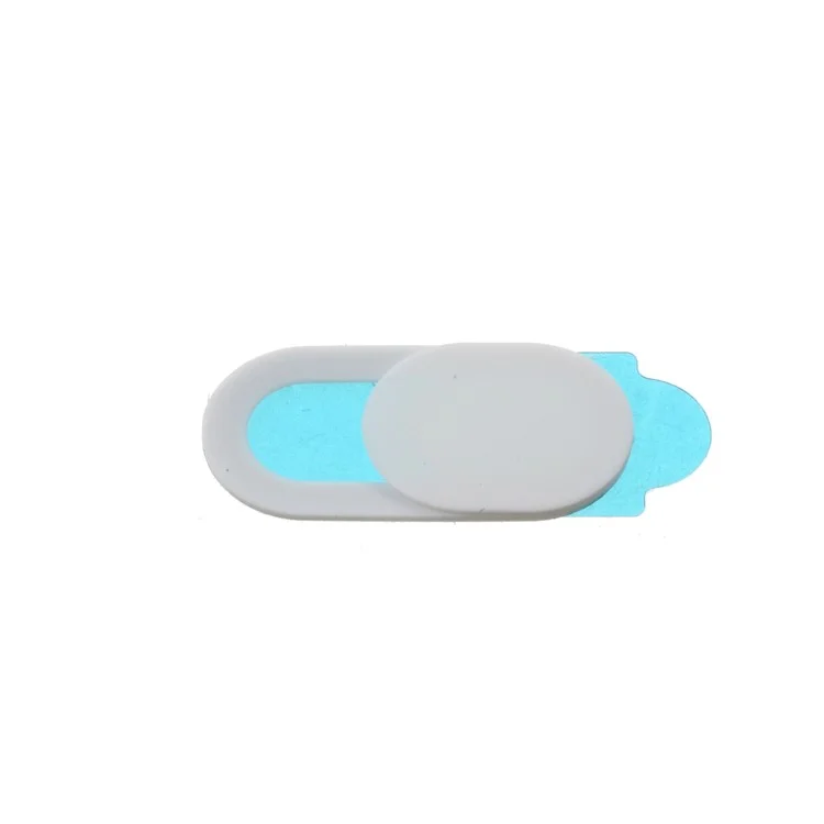 Funda para cámara web de 2 piezas, cubierta antiespia para portátil, deslizador de cámara para iPad, PC, Macbook, tableta, adhesivo de privacidad para lente - Blanco