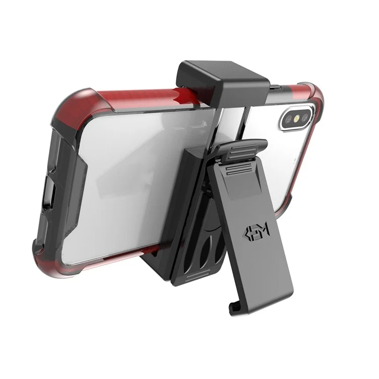 Universal Plastic Belt Clip Waist Mount for iPhone X/8/8 Plus, Phone under 6 inch - Black