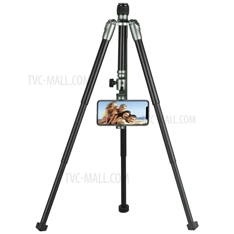 Momax Tripod Hero Estendibile Tripod Monopode Camera Fotography Support Subie Stick Con il Telefono Clip - Grigio