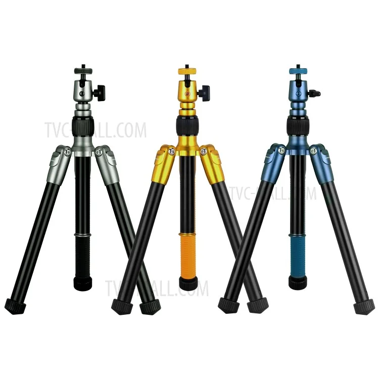 Momax Tripod Hero Tripod Monopod Monopod Camera Photography Support Stand Selfie Stick Avec Clip de Téléphone - Gris