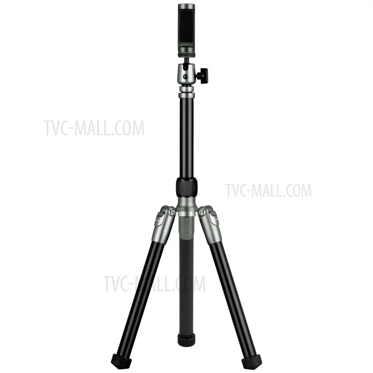 MOMAX Tritod Hero Extrendable Trípode Monopod Camera Fotografía Soporte de Soporte Selfie Stick Con Clip de Teléfono - Gris