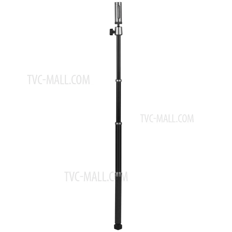 MOMAX Tritod Hero Extrendable Trípode Monopod Camera Fotografía Soporte de Soporte Selfie Stick Con Clip de Teléfono - Gris