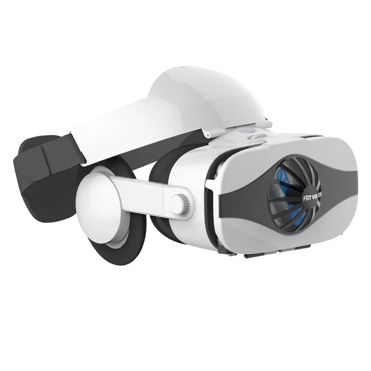 FIIT VR 5F 3D VR Auriculares Ventilador de Auriculares Realidad Virtual Caja de Gafas 3D Para Teléfono Inteligente 4.0-6.3 Pulgadas