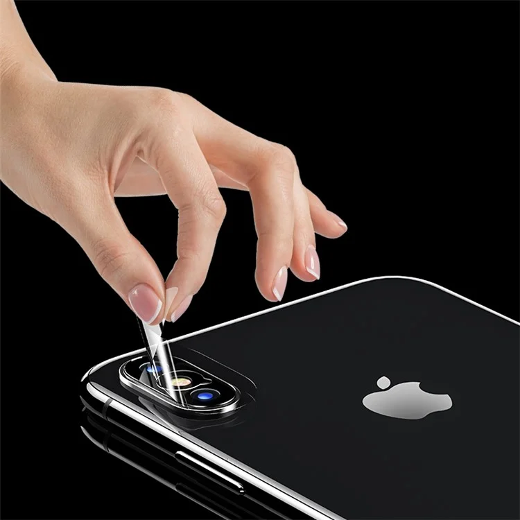 2Pcs USAMS US-BH400 9H 0.15mm Tempered Glass Back Camera Lens Protector for iPhone X/10