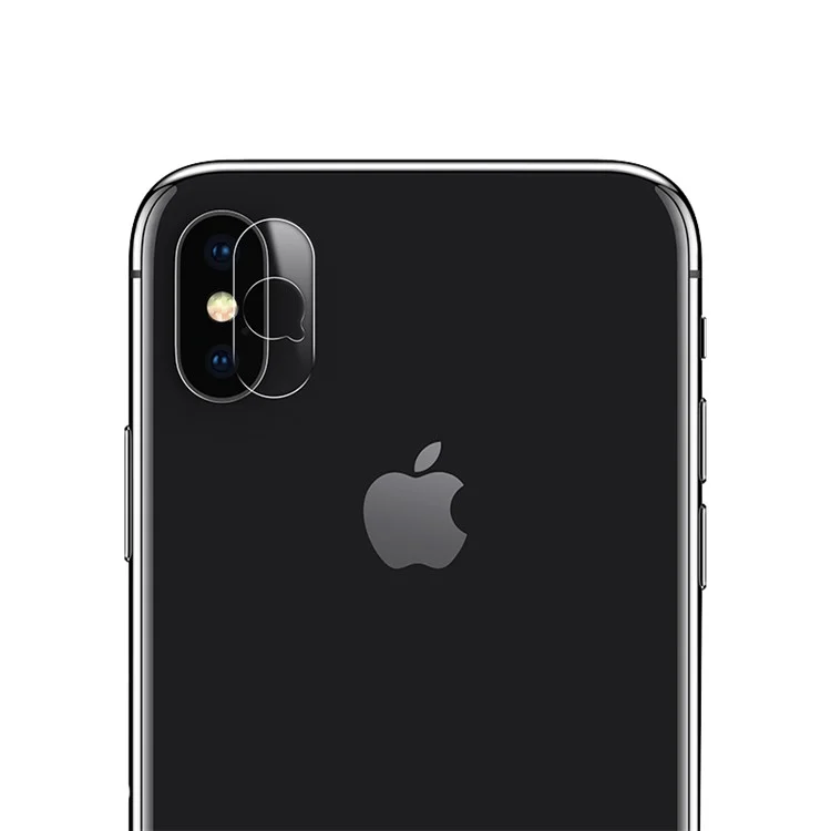 2Pcs USAMS US-BH400 9H 0.15mm Tempered Glass Back Camera Lens Protector for iPhone X/10