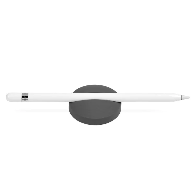 Silicone Charging Cradle Stand Holder Anti-Lost Nib Cap Cover for Apple Pencil - Black