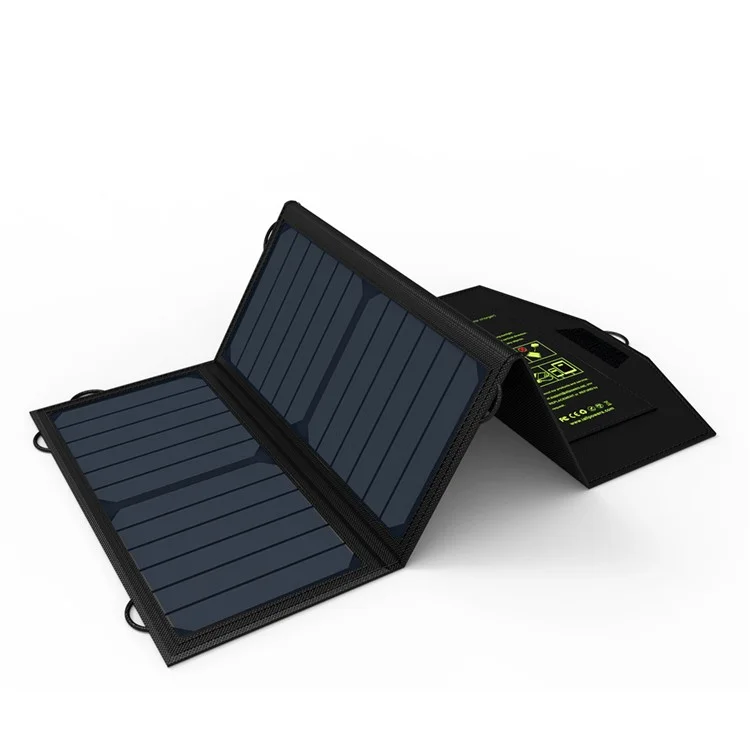 21W 5V Solar Power Foldable Portable Waterproof Solar Charger with Dual Ports