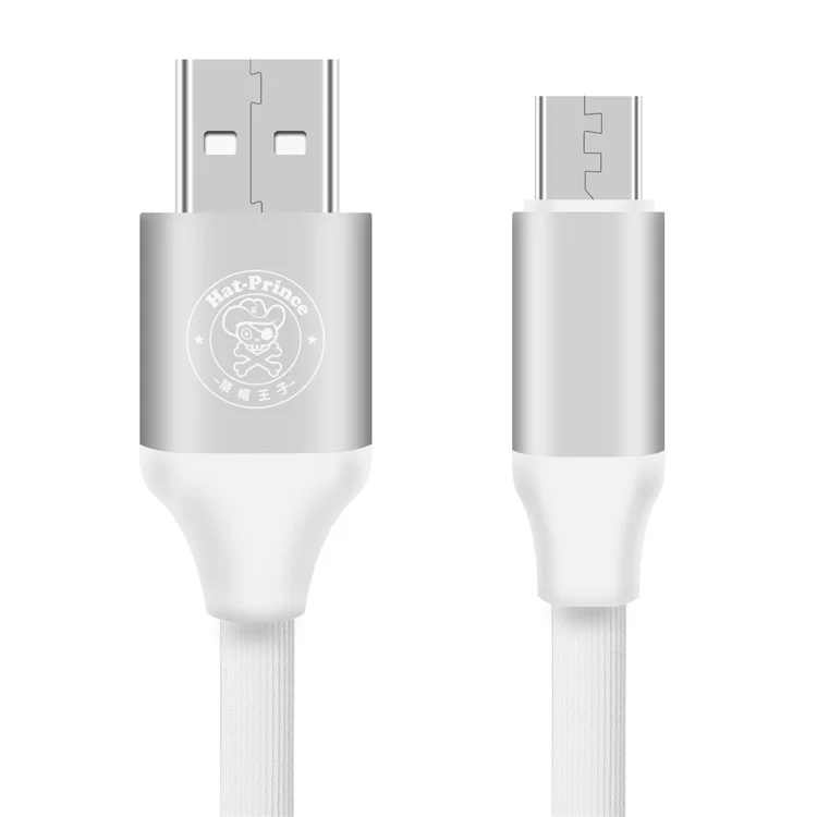 HAT PRINCE 2A Micro USB Charge Data Sync TPE Cable - White
