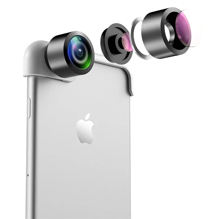 USAMS Dual 360-degree Panoramic Cell Phone Lens for iPhone 8 Plus / 7 Plus