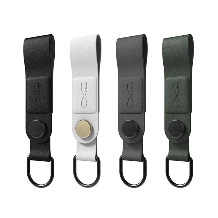 BCASE MEC Magnetic Earphone Clip Leather Buckle Portable Cable Organizer - Black