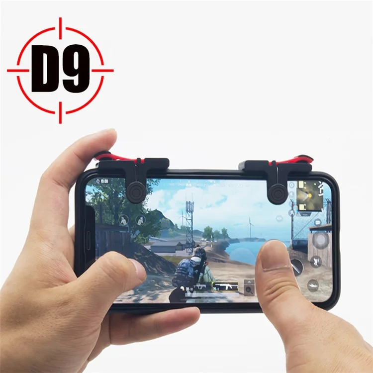 One Pair D9 Quick Shooting Buttons PUBG Phone Game Controllers Assist Tools for STG FPS TPS