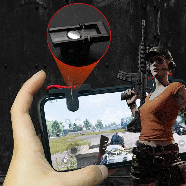 One Pair D9 Quick Shooting Buttons PUBG Phone Game Controllers Assist Tools for STG FPS TPS