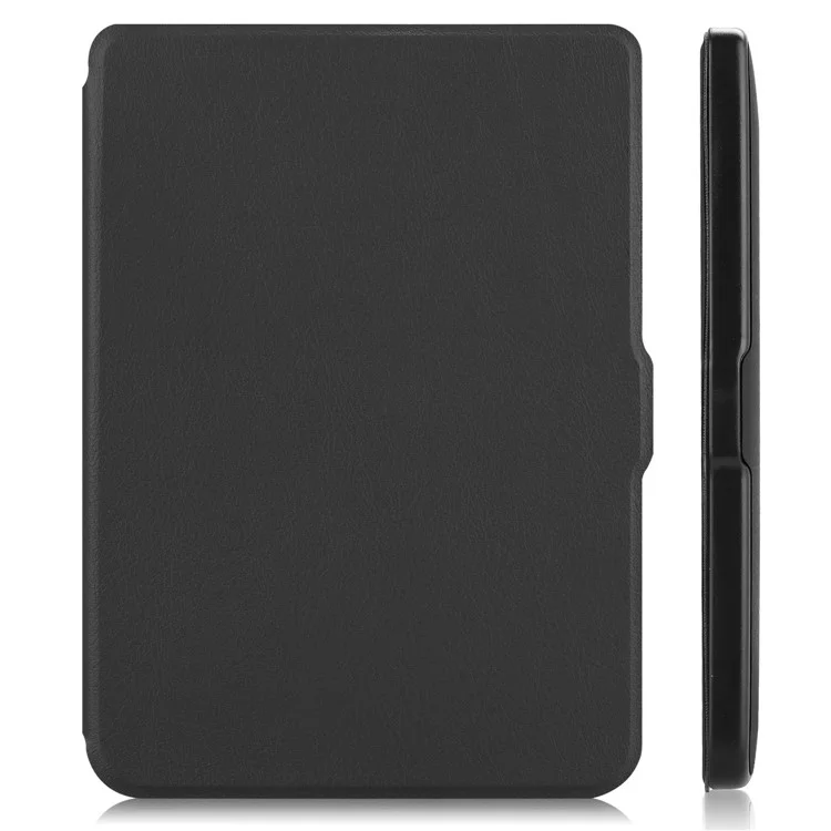 PU Couro Smart Magnetic Flip Casing Para Kobo Clara HD - Preto