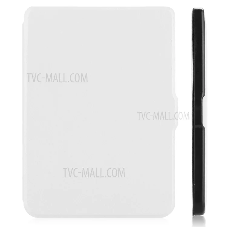 PU Leather Smart Magnetic Flip Ereader Case for Kobo Clara HD - White