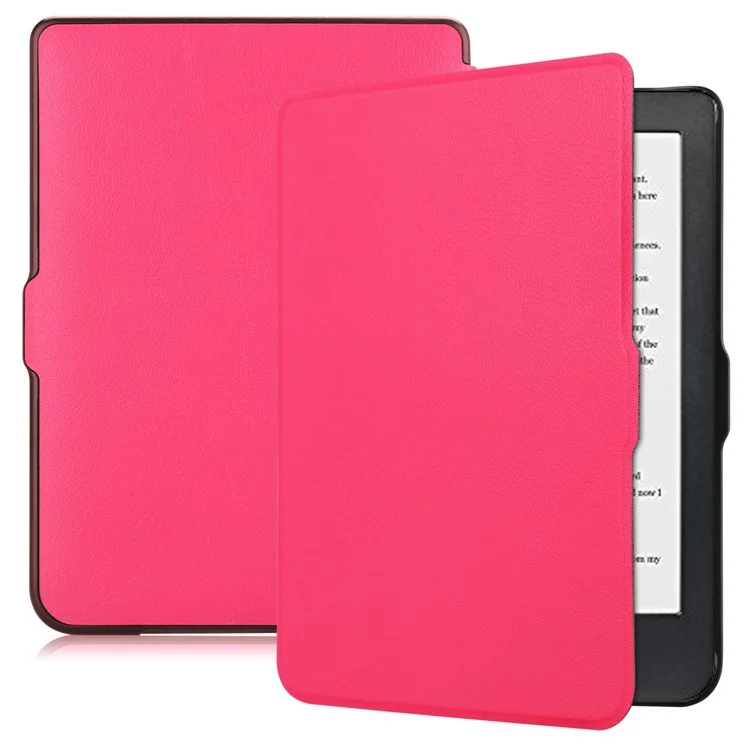 PU Leather Smart Magnetic Flip Shell for Kobo Clara HD - Rose