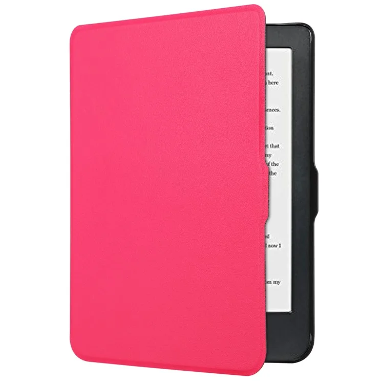 PU Leather Smart Magnetic Flip Shell for Kobo Clara HD - Rose