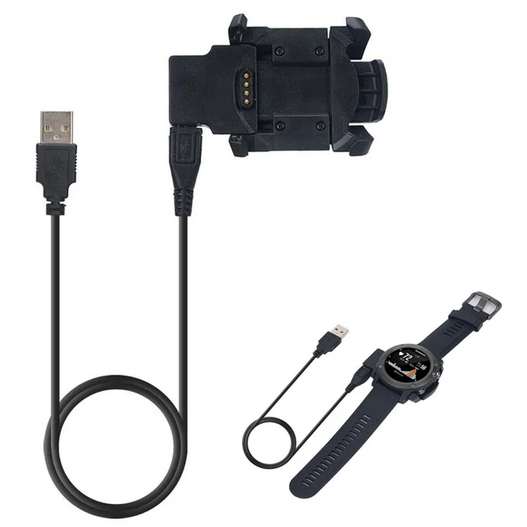 Cable de Carga de Sincronización de Datos de Muelle de Carga + USB Para Garmin Fenix ​​3 HR/Fenix3/Quatix 3