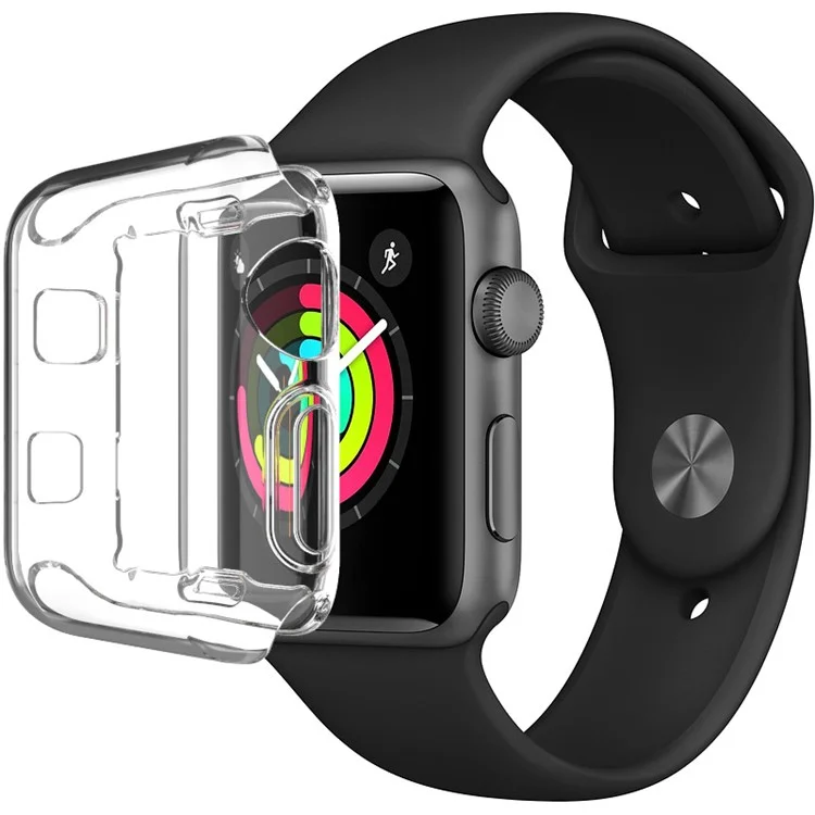 IMAK UX-3 Serie für Apple Watch Series 3/2/1 42mm Soft Case Cover [Front Protection Version]
