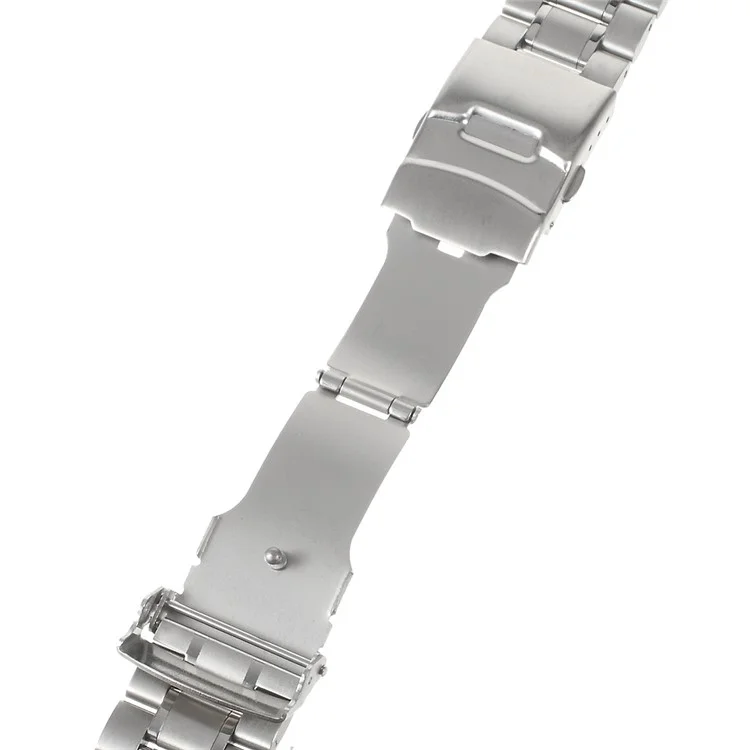 Pulseira de Relógio de Aço Inoxidável de 22 mm com Barras de Mola para Moto 360 2ª Geração 46 mm/Samsung R380/Pebble Tim etc - Cor Prata