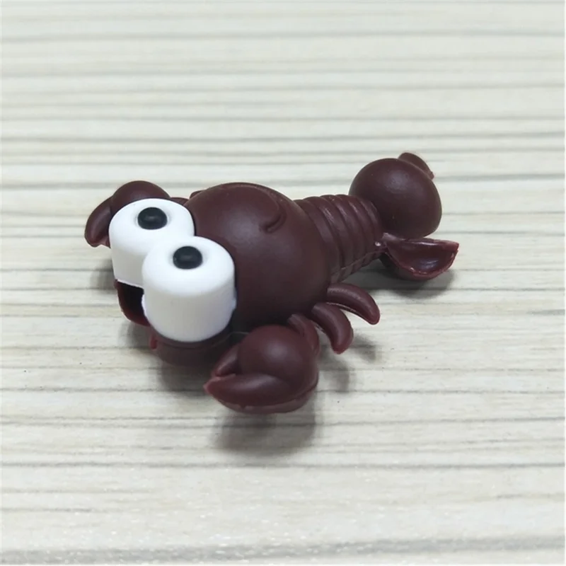 Cute Insect Pattern Charging Cord Protector USB Data Wire Protection Cover - Brown Crab