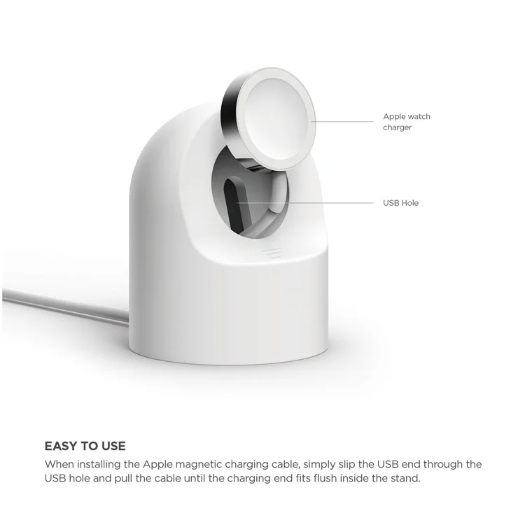Watchständer-Halterung für Apple Watch 38mm 42mm 40mm 44mm iWatch Series 1 2 3 4 5 Apple Watch - Weiß