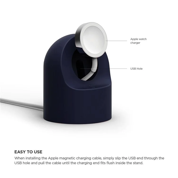Watch Stand Holder Display for Apple Watch 38mm 42mm 40mm 44mm iWatch Series 1 2 3 4 5 Apple Watch - Dark Blue
