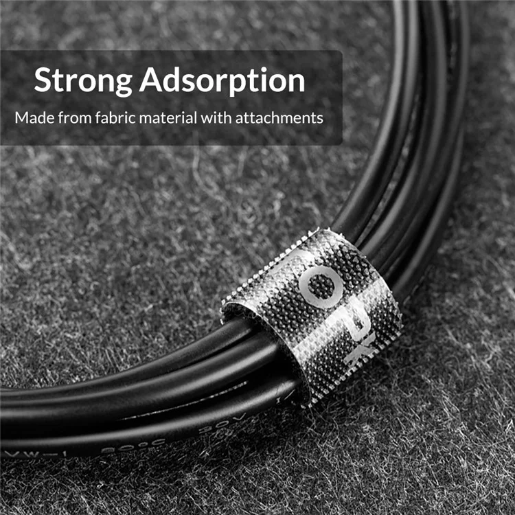 TOPK 5M Strap Cable Laço Forte Adesão Auto-adesivo Loop & Adesivo De Gancho